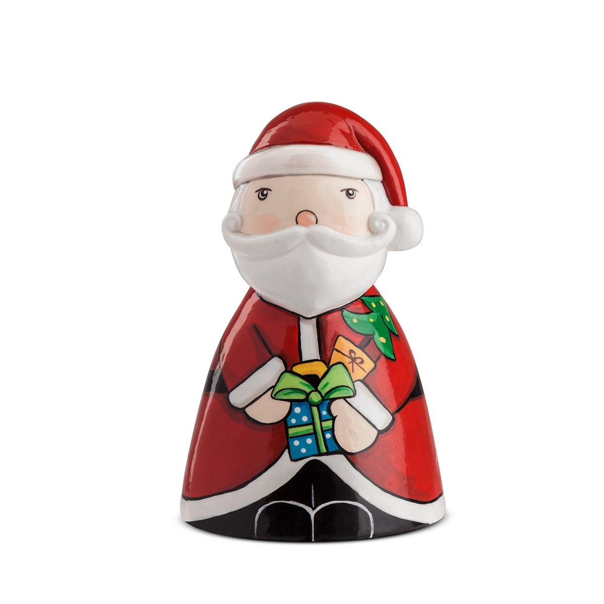 Campanella Natale Babbo Natale in Ceramica cm10X15 