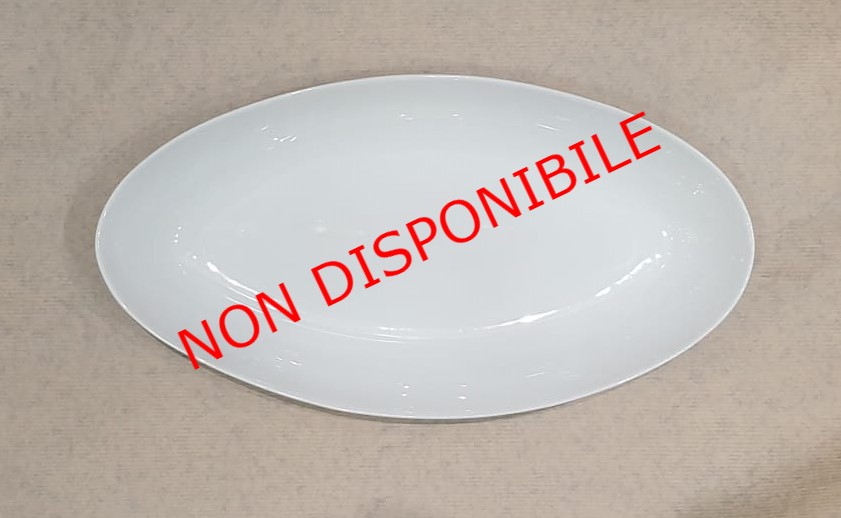 Piatto Ovale In Porcellana Cm32