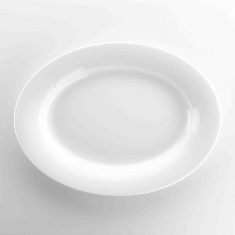 Piatto Da Portata Ovale Porcellana Plus Cm34 by Weissestal