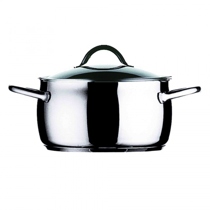 Casseruola Cm20 Acciaio Inox 18/10 C/Coperchio by Mepra